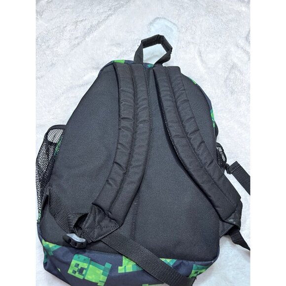 Minecraft Creeper Backpack 18" Schoolbag With Black & Green Design - Picture 5 of 5